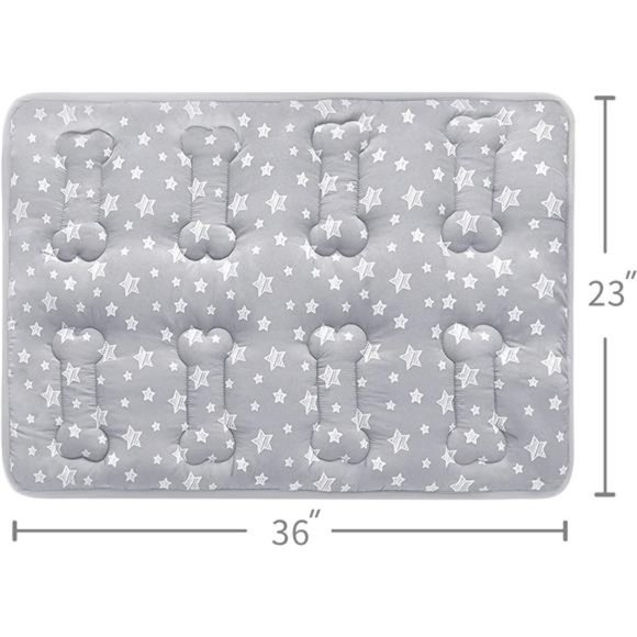 Dog Crate Mat (36" X 23"), Soft Dog Bed Mat with Cute Stars, Personalized DogPad - Picture 4 of 6